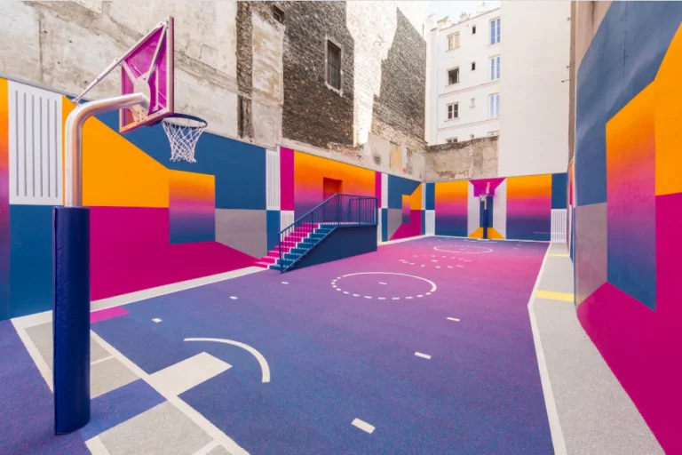 sortir à Pigalle terrain de basket duperré
